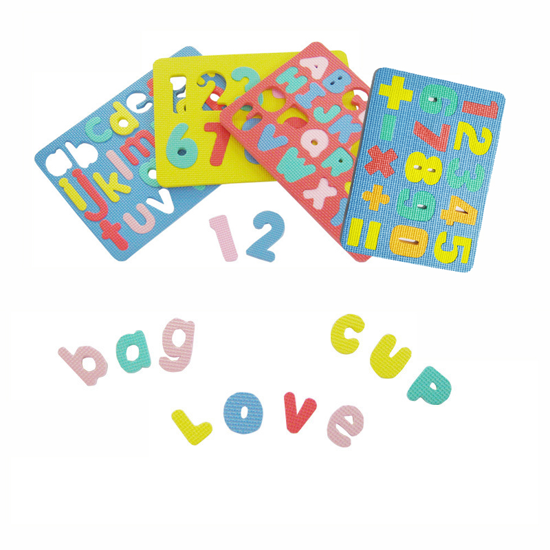 Number Puzzle Foam - เด็กตัวอักษรเลขคณิตจํานวน EVA โฟม 3D ปริศนา Montessori