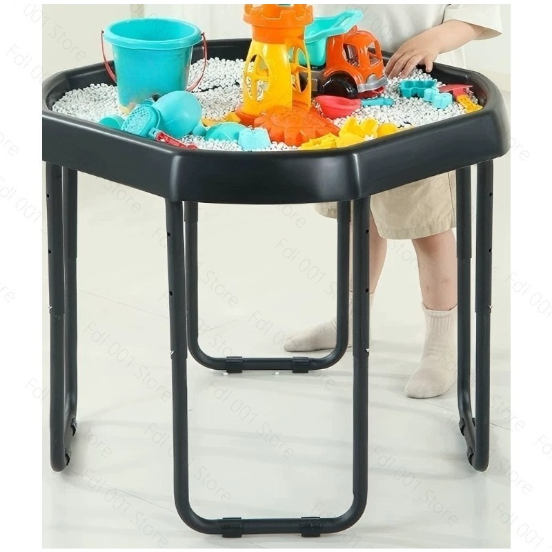 Montessori Shelf Toy - ถาดมอนเตสซอรี่สำหรับเด็กพร้อมขาตั้งปรับระดับได้ สำหรับเล่นกลางแจ้งในสวน ถาดผสมสำหรับกิจกรรมสร้างสรรค์