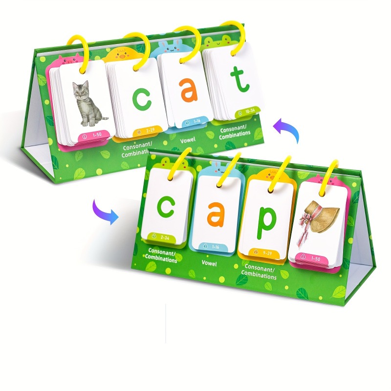 Phonics Card Game - AotBlcer 129 ชิ้น Word Builder เกม