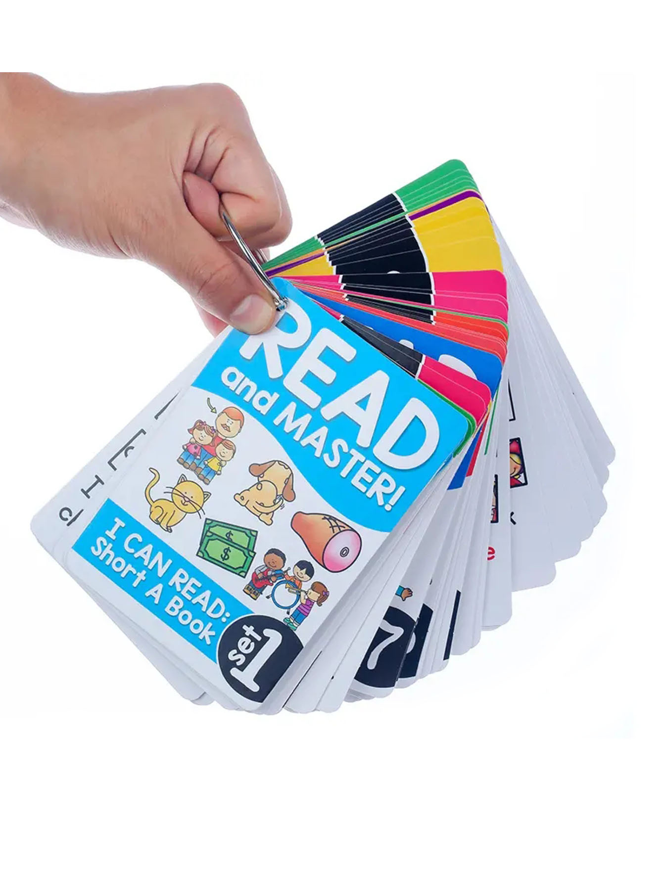 Phonics Card Game - 107กลุ่ม I สามารถอ่านแฟลชการ์ดเรียนรู้การออกเสียง, การ์ดเรียนรู้คำศัพท์ภาษาอังกฤษ CVC, เกมการเรียนรู้มอนเตสซอรี่,