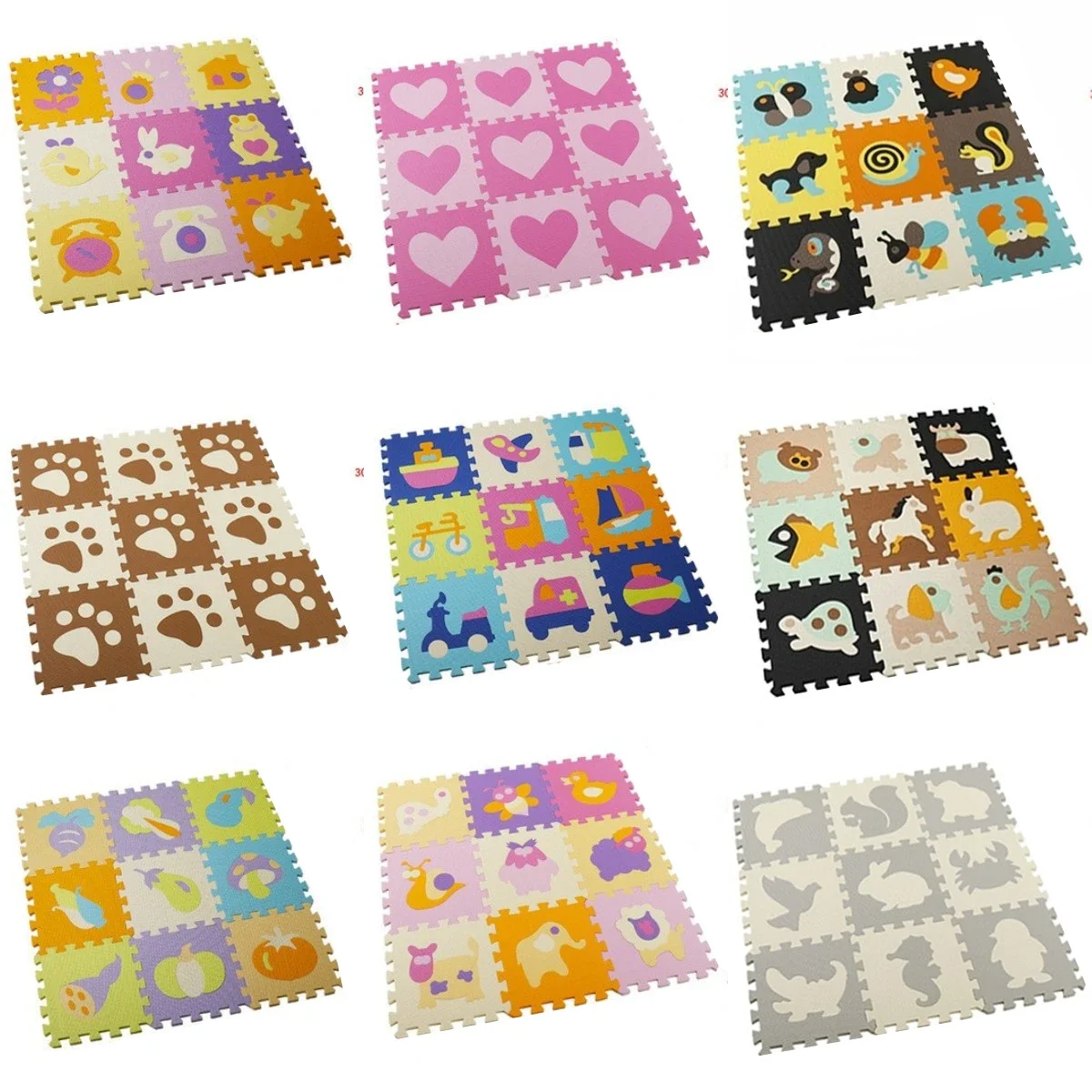 Number Puzzle Foam - เสื่อสำหรับเด็กขนาด30x30ซม. พรม Teka-teki Busa EVA ที่เชื่อมต่อกันกระเบื้องปูพื้นเพื่อการศึกษาตัวเลขตัวอักษรกิจกรรมเสื่อปูพื้น
