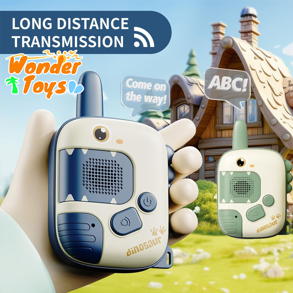 Kids Educational Game 2 - วิทยุสื่อสารไดโนเสาร์ 2 ชิ้น สำหรับเด็ก โทรศัพท์มือถือการ์ตูน ของเล่นเด็ก
