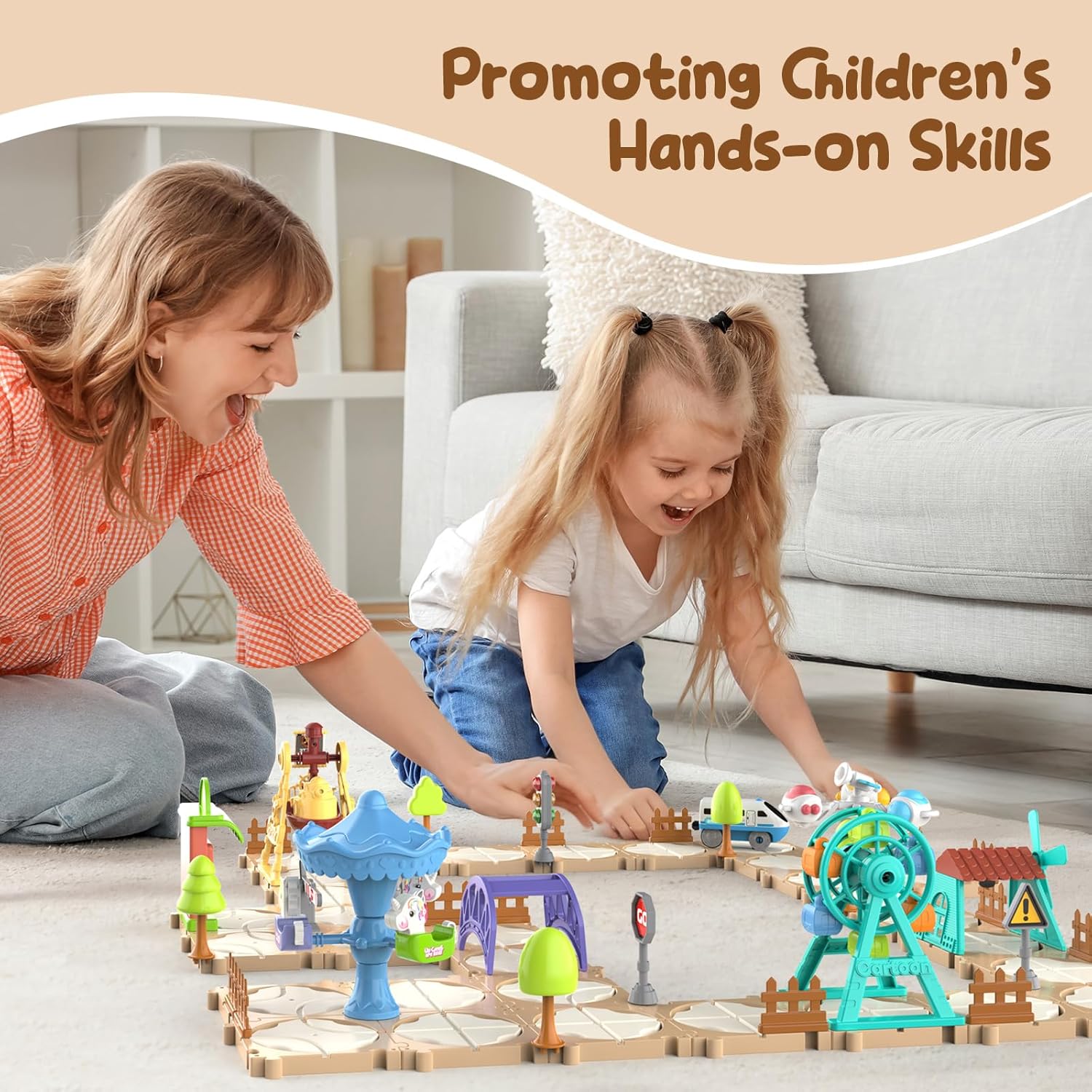 ชุดรถรางปริศนา DIY ประกอบเอง ฉ - Kids Educational Game บทวิจารณ์และราคา