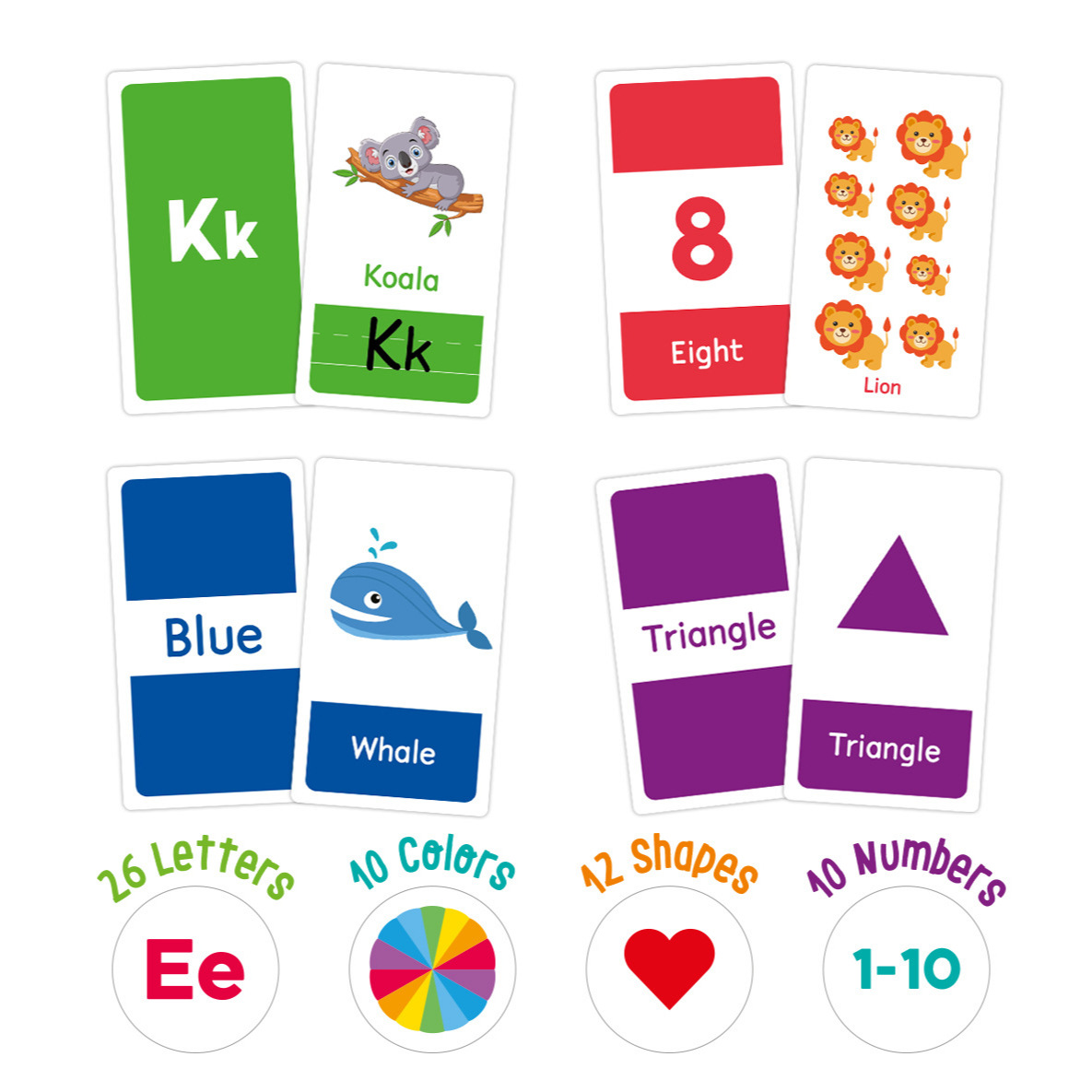 58 ชิ้น ABC ตัวอักษร Flashcard - Kids Educational Game บทวิจารณ์และราคา