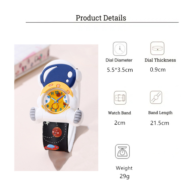 นาฬิกาข้อมือการ์ตูนนักบินอวกาศ - Kids Educational Watch บทวิจารณ์และราคา