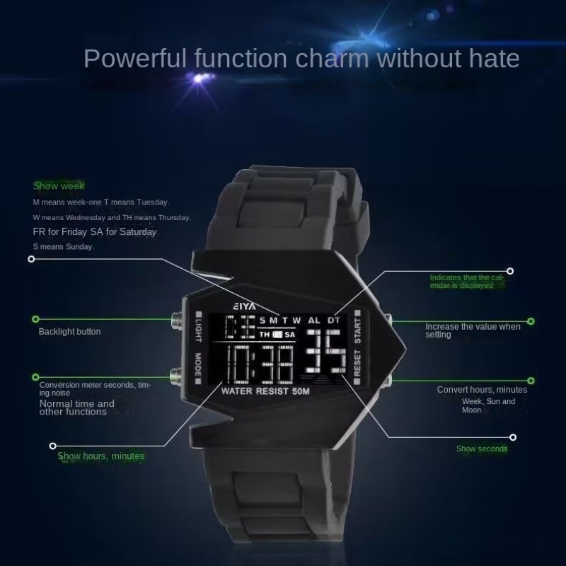 นาฬิกาเครื่องบินกีฬาเด็กอเนกปร - Kids Educational Watch บทวิจารณ์และราคา
