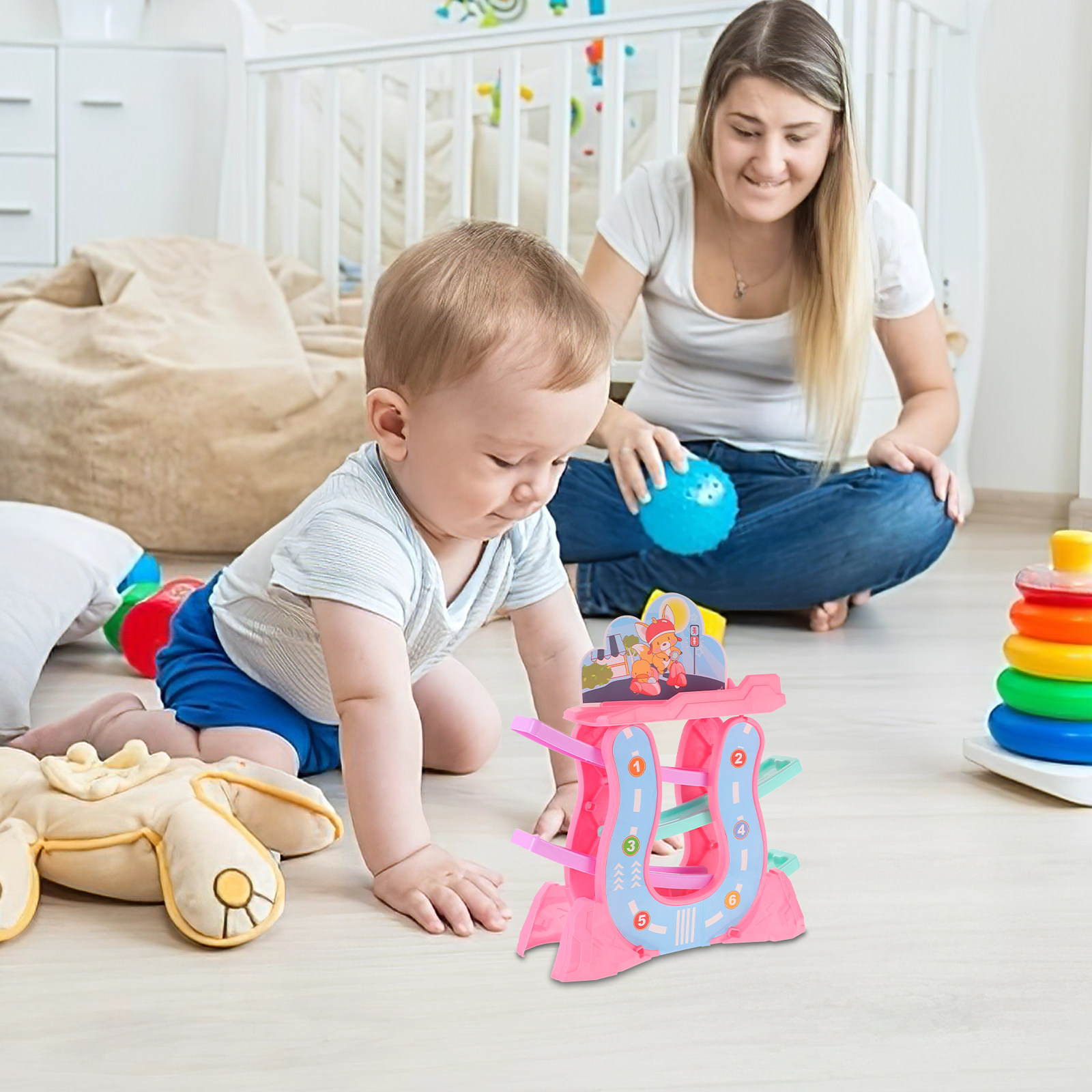 ชุดรถรางเลื่อนของเล่นเสริมพัฒน - Kids Educational Game บทวิจารณ์และราคา
