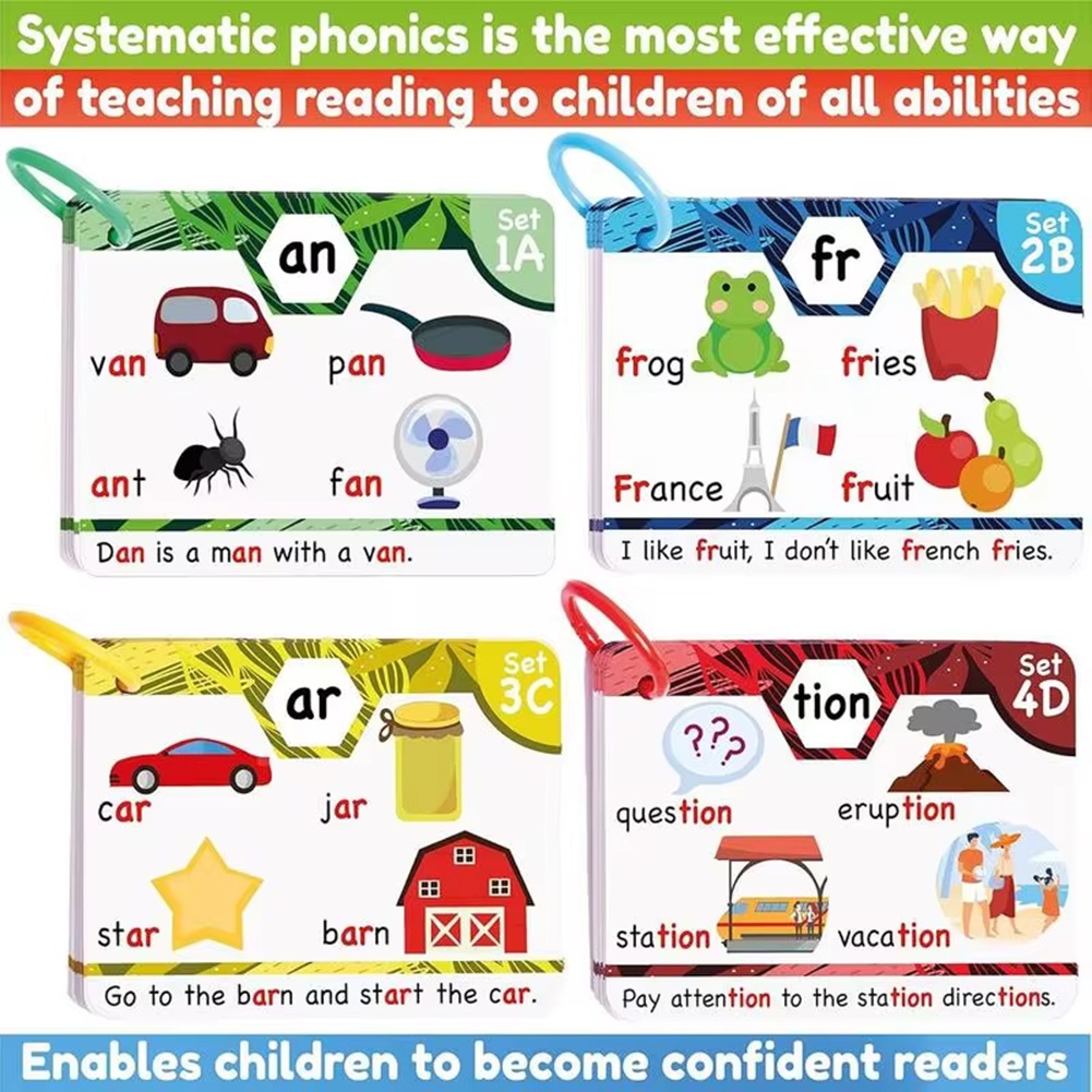 ROSQ Phonics Sight Words แฟลชก - Phonics Card Game บทวิจารณ์และราคา
