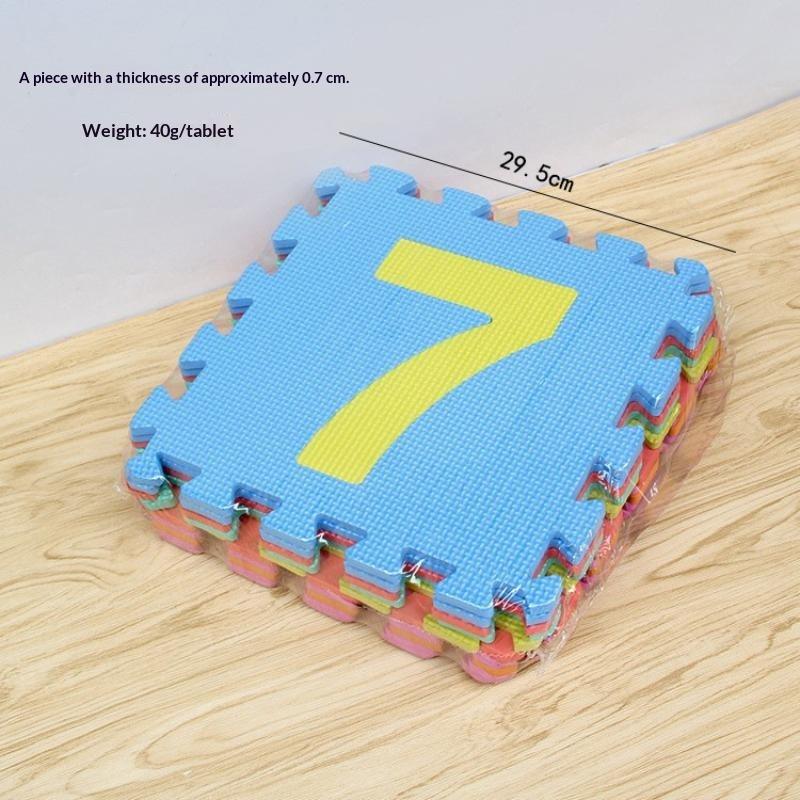 แผ่นรองคลานสำหรับเด็กเล็ก ทำจา - Number Puzzle Foam บทวิจารณ์และราคา