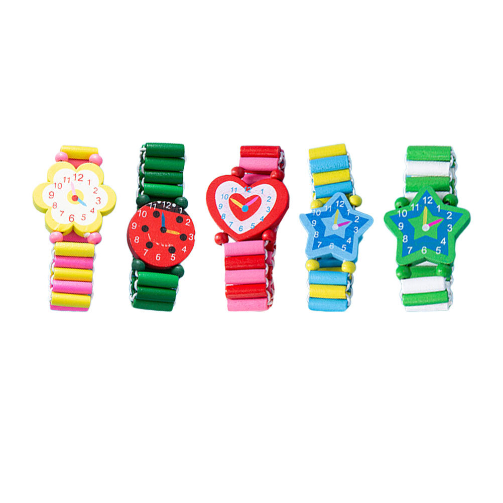 นาฬิกาข้อมือไม้เด็ก 5 ชิ้น หลา - Kids Educational Watch บทวิจารณ์และราคา