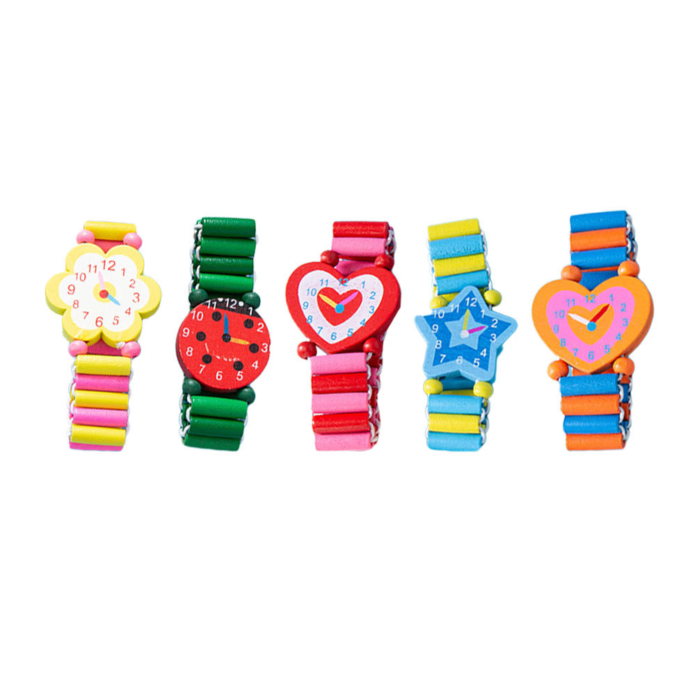 นาฬิกาข้อมือไม้เด็ก 5 ชิ้น หลา - Kids Educational Watch บทวิจารณ์และราคา