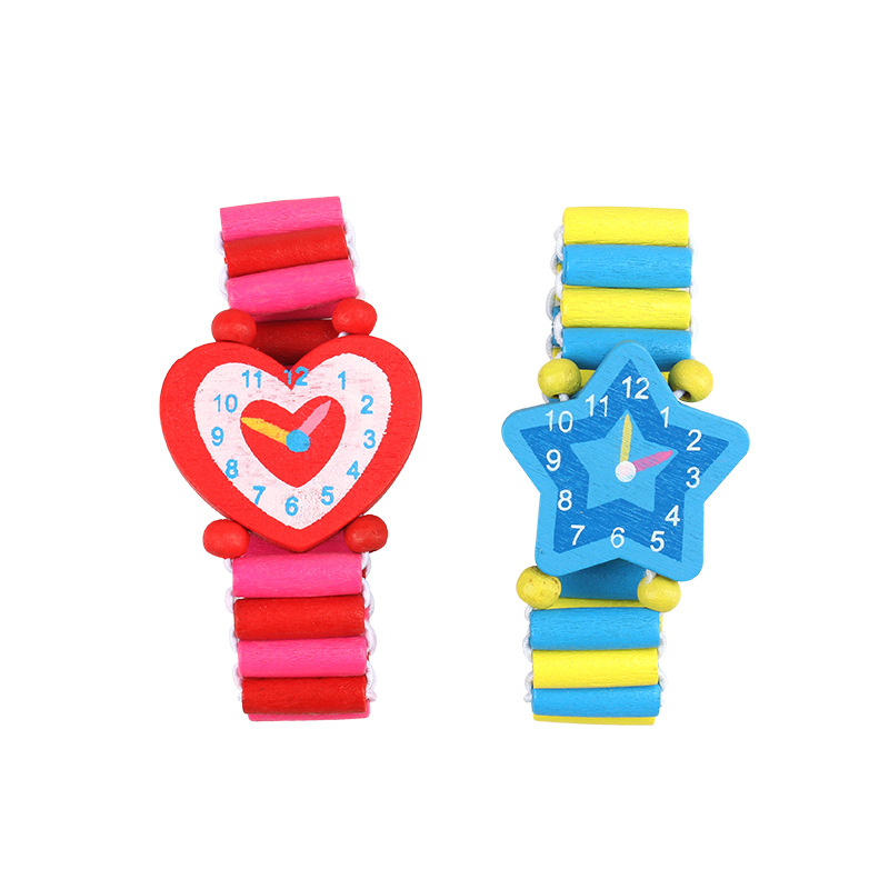 3ชิ้น/ล็อตไม้นาฬิกาข้อมือ Nice - Kids Educational Watch บทวิจารณ์และราคา