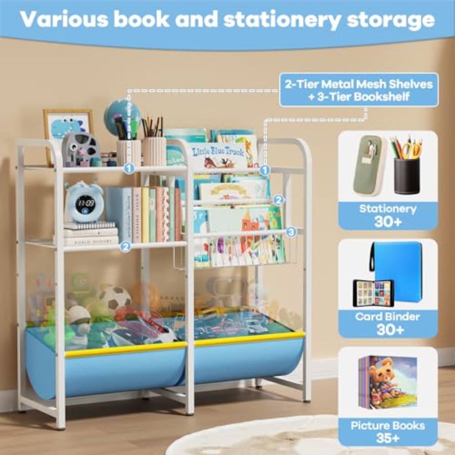 ชั้นวางหนังสือและที่เก็บของเล่ - Montessori Shelf Toy บทวิจารณ์และราคา