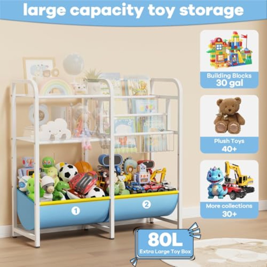ชั้นวางหนังสือและที่เก็บของเล่ - Montessori Shelf Toy บทวิจารณ์และราคา