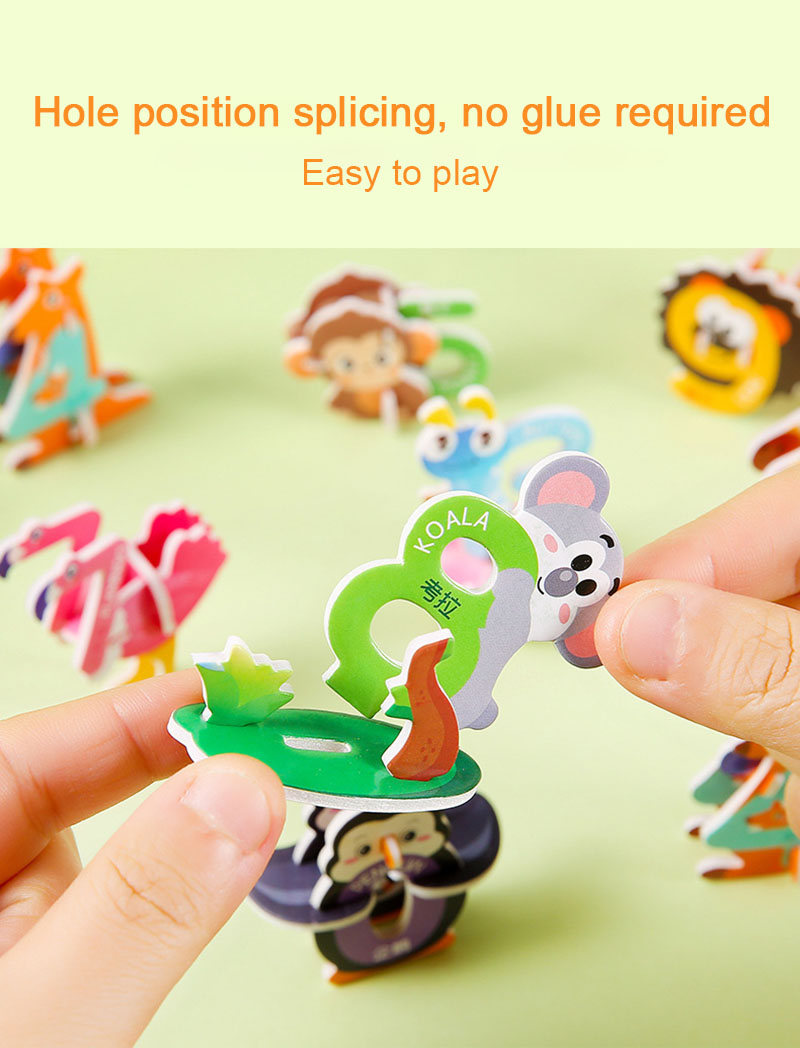 โฟมตัวเลขรูปสัตว์การ์ตูน3D ตัว - Number Puzzle Foam บทวิจารณ์และราคา