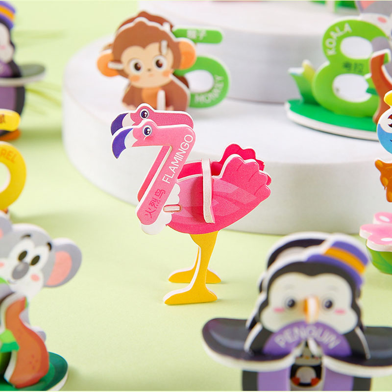โฟมตัวเลขรูปสัตว์การ์ตูน3D ตัว - Number Puzzle Foam บทวิจารณ์และราคา