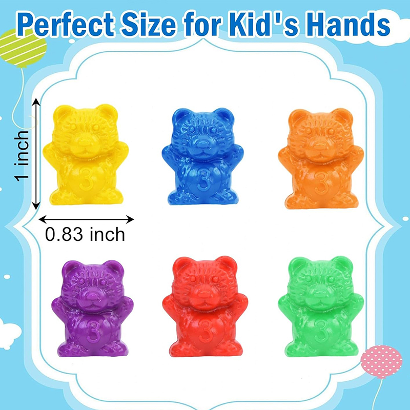 การนับหมีเกมจับคู่สีการเรียงลํ - Montessori Shelf Toy บทวิจารณ์และราคา