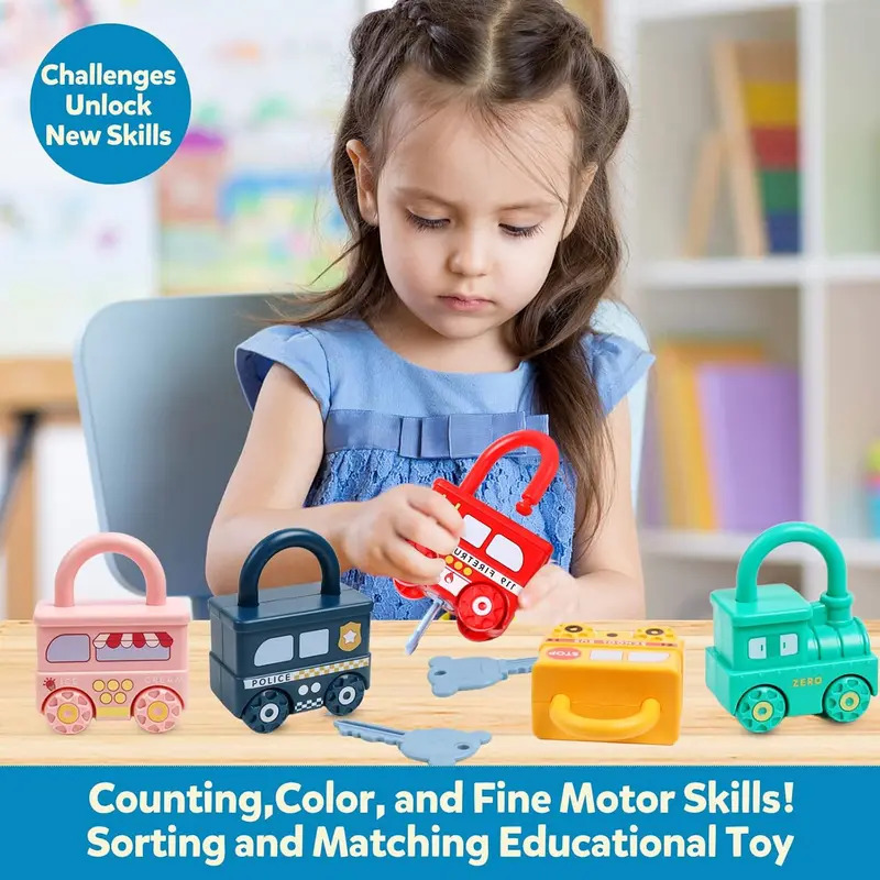 ของเล่นปริศนารูปรถยนต์พร้อมกุญ - Montessori Shelf Toy บทวิจารณ์และราคา