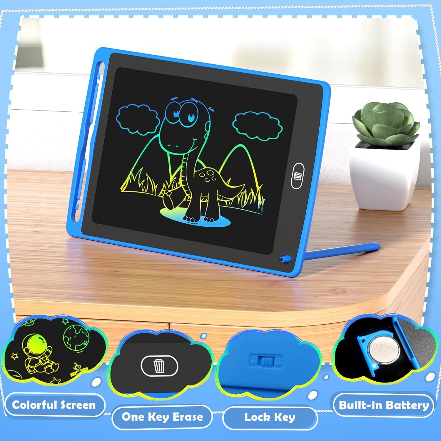 แพ็คแท็บเล็ตเขียน LCD สำหรับเด - Kids Educational Game บทวิจารณ์และราคา