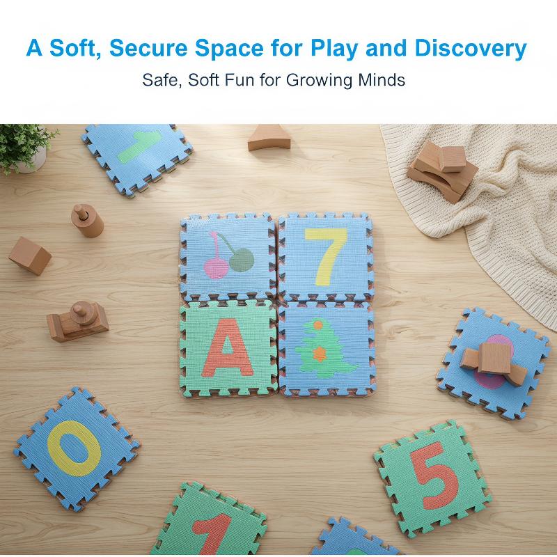 แผ่นรองเล่นต่อกันได้ ทำจากโฟม  - Number Puzzle Foam บทวิจารณ์และราคา