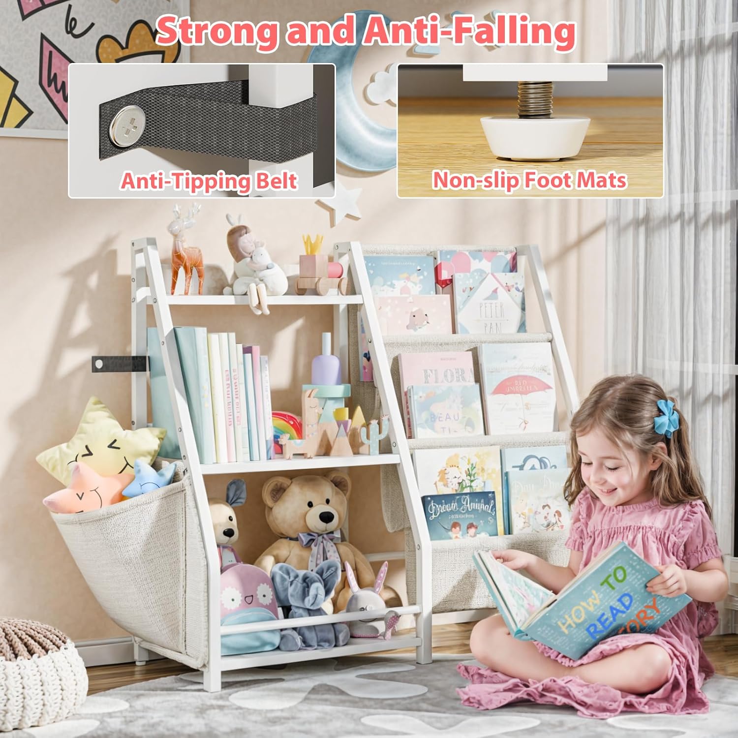 ชั้นวางหนังสือเด็ก 3 ชั้นและที - Montessori Shelf Toy บทวิจารณ์และราคา